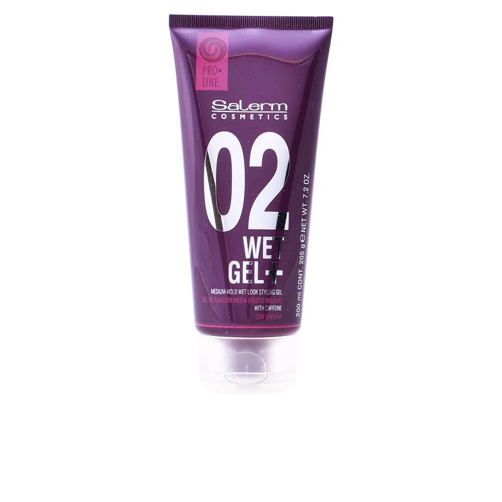 Salerm Cosmetics Wet Gel + Medium Hold Wet Look Styling Gel 200ml - By Mio Perfumería