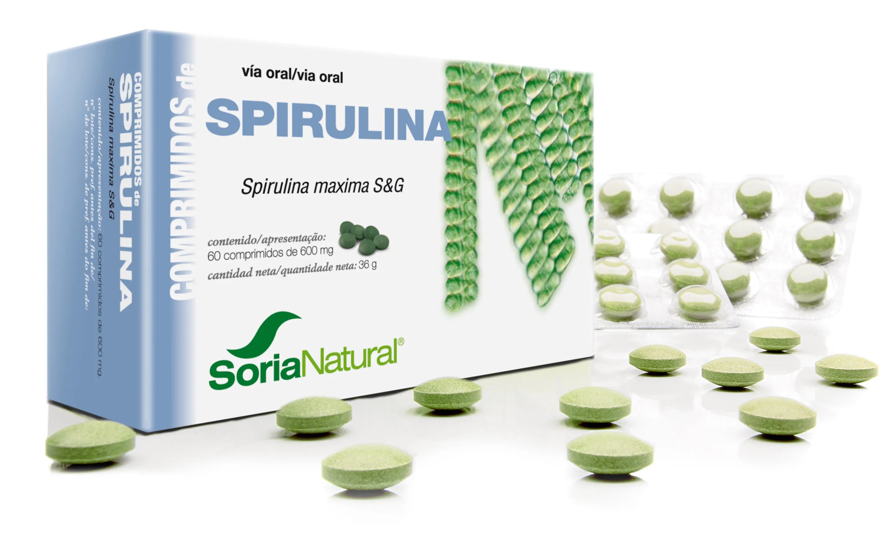 Soria Espirulina 60 Comp - By Mio Perfumería