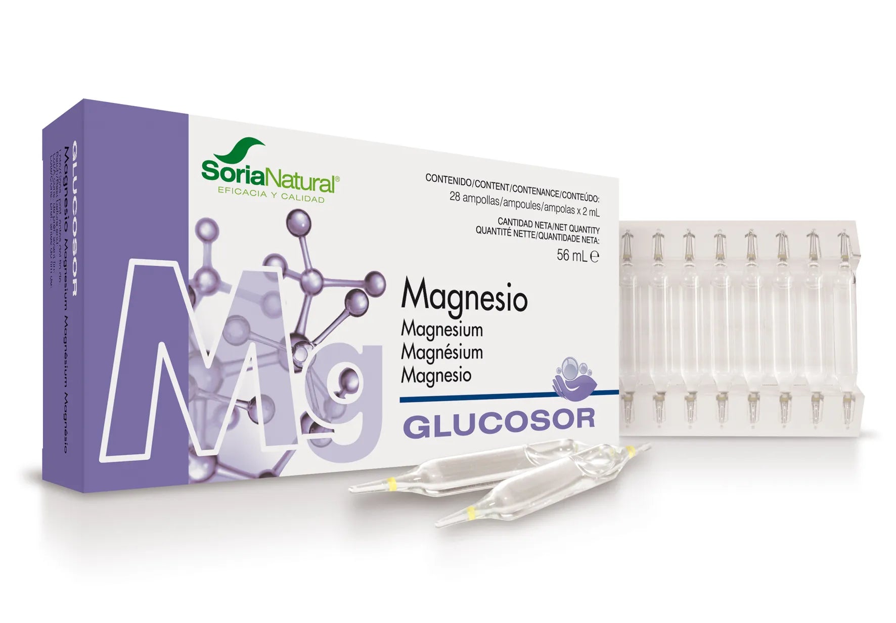 Soria Glucosor Magnesio 28 Viales X 2ml - By Mio Perfumería