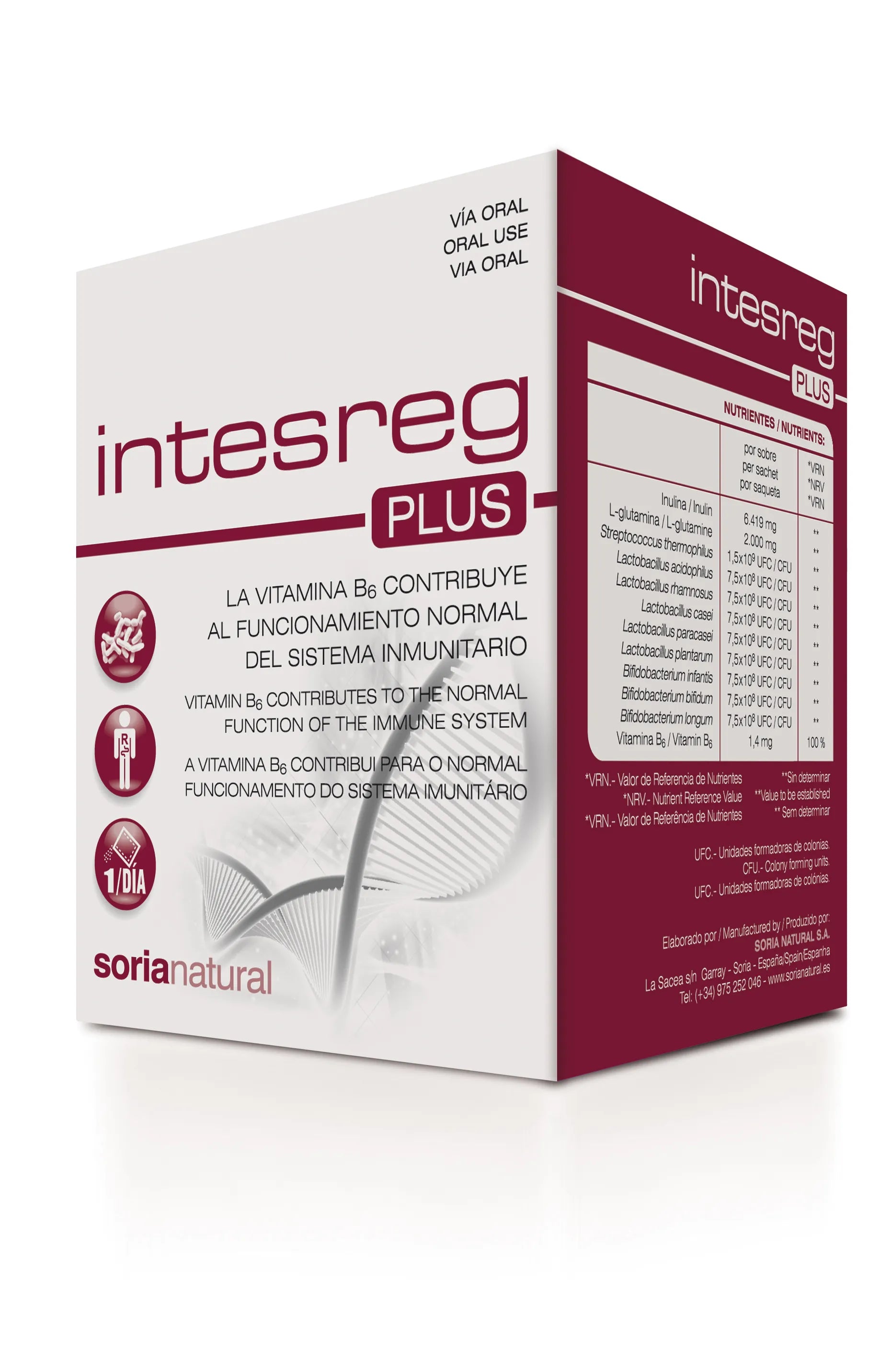 Soria Intesreg Plus 14 Sobres X 10g - By Mio Perfumería