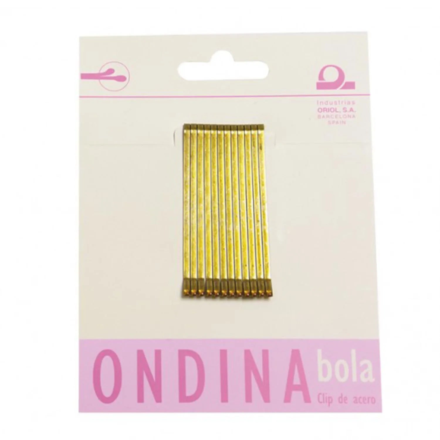 Eurostil Ondina Clips 50mm Bola Bronce 12un - By Mio Perfumería