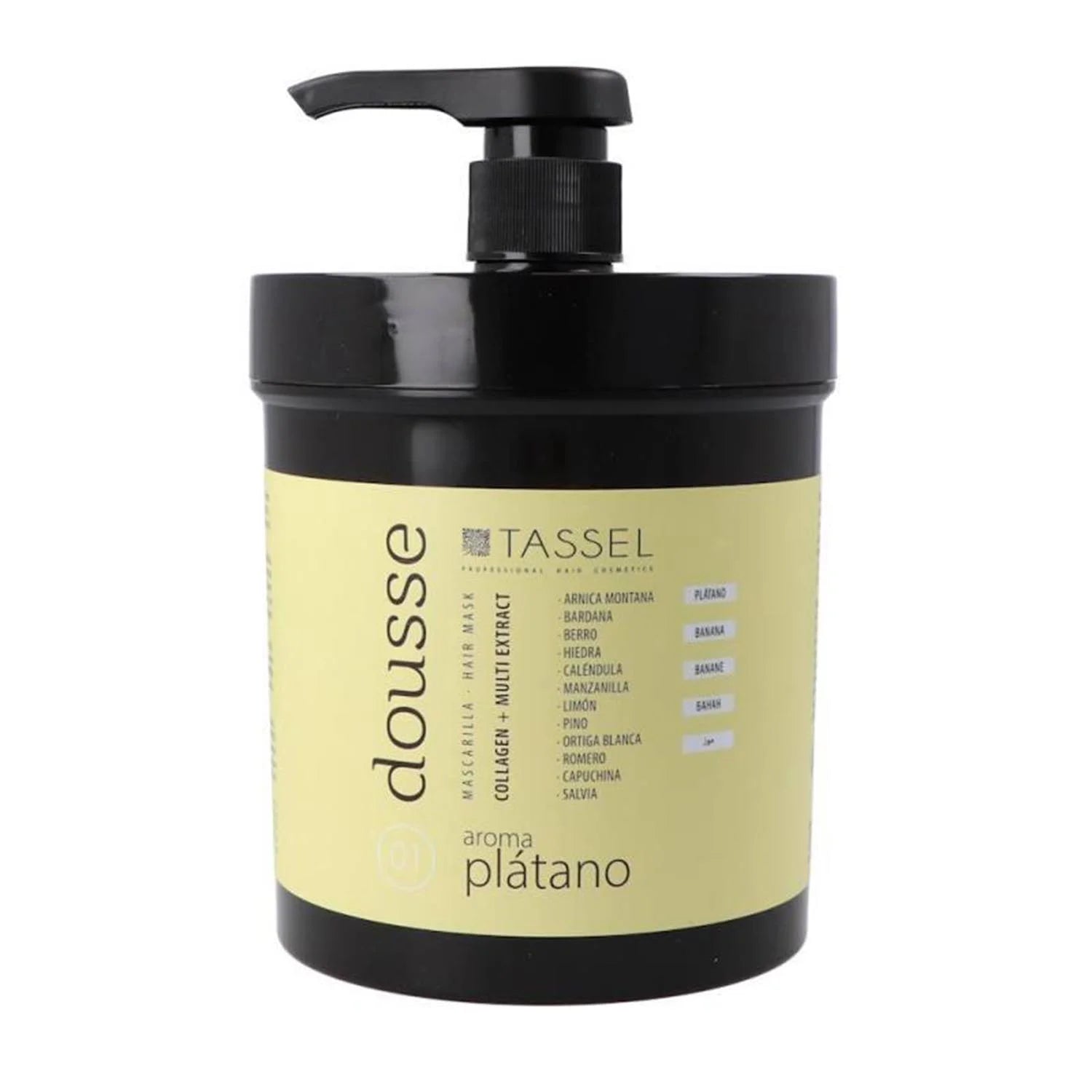 Eurostil Dousse Collagen Mascarilla Capilar Multi-Extract Plantano 500ml - By Mio Perfumería