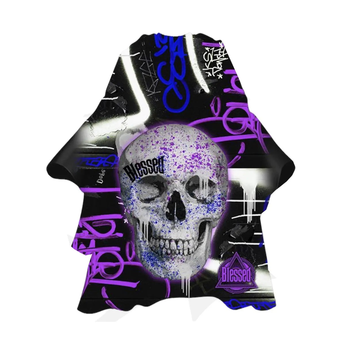 Eurostil Purple Skull Capa Con Cuello De Neopreno 1un - By Mio Perfumería