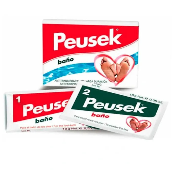 Peusek Antiperspirant Foot Bath 2 Sachets 20g - By Mio Perfumería
