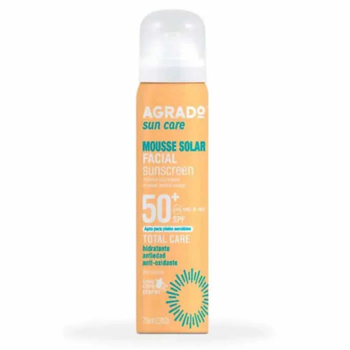 Agrado Mousse Facial Sunscreen Spf50 75ml - By Mio Perfumería