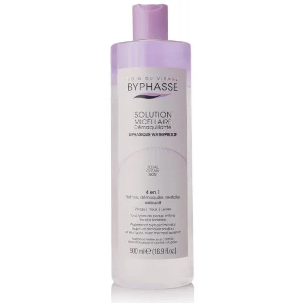 Byphasse Solución Micelar Desmaquillante Bifásica Waterproof 500ml - By Mio Perfumería