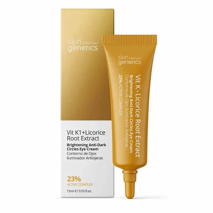 Skin Generics Vit K1 Licorice Root Extract Anti Dark Circles Eye Cream 15ml - By Mio Perfumería