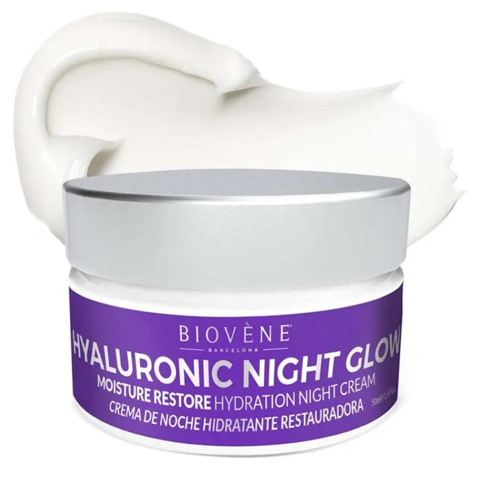 Biovene Hyaluronic Night Glow Moisture Restore Hydration Night Cream 50ml - By Mio Perfumería