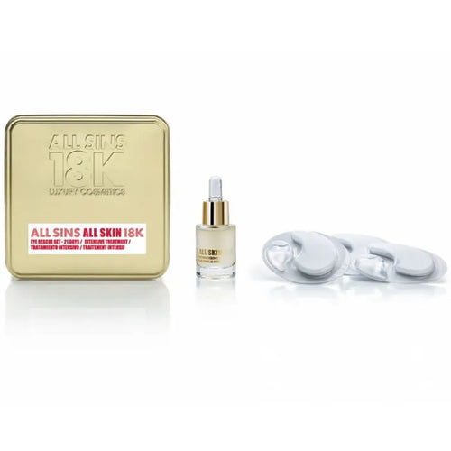 All Sins 18k All Skin Eye Rescue 21 Days Intensive Treatment Set 2 Pieces - By Mio Perfumería
