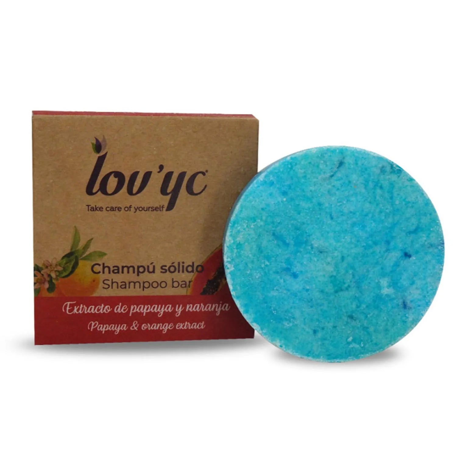 Elie Saab Lovyc Papaya y Naranja Champu Solido 50g - By Mio Perfumería