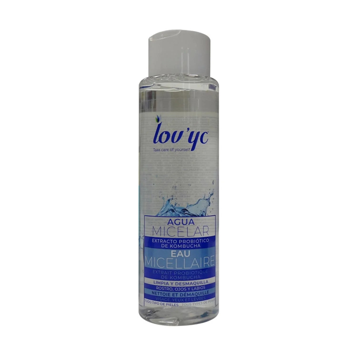 Lovyc Probiotico Kombucha Agua Micelar Rostro Ojos y Labios 500ml - By Mio Perfumería