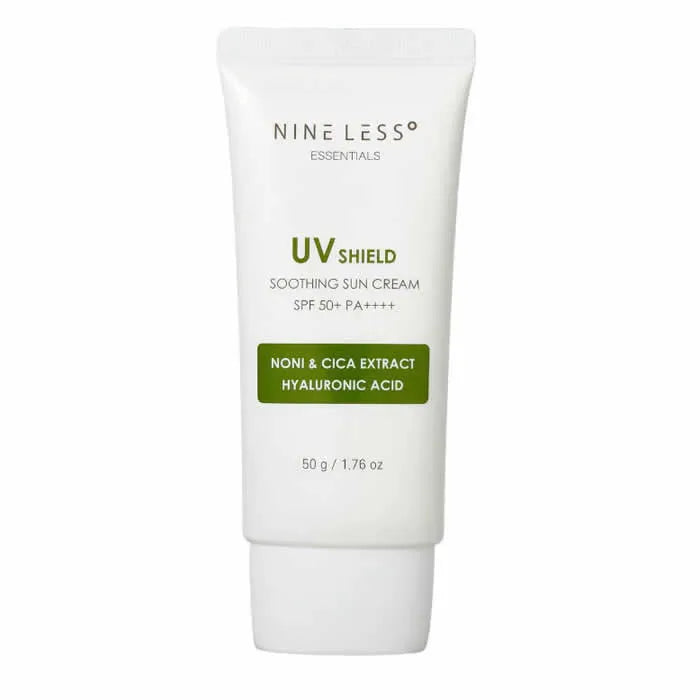 Nine Less Essentials UV Shield Soothing Sun Cream SPF 50+ 50g - By Mio Perfumería