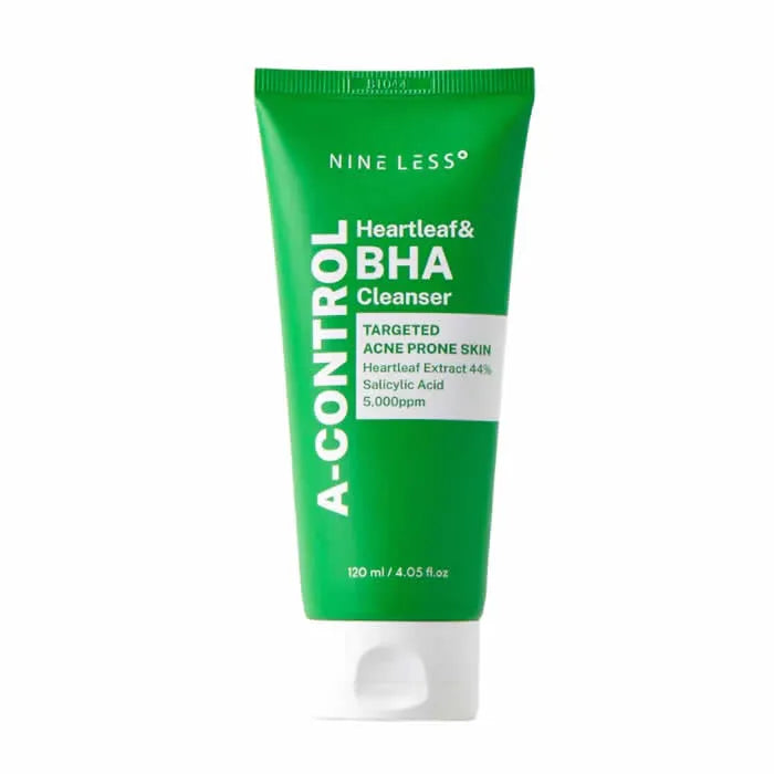 Nine Less A-Control Heartleaf & BHA Cleanser 120ml - By Mio Perfumería